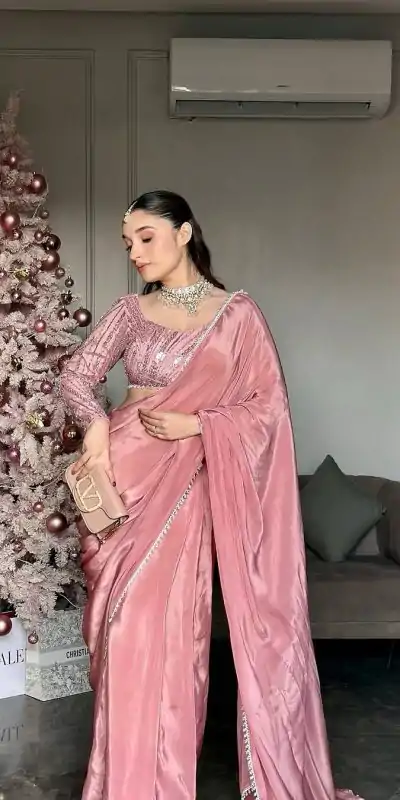 BE 335 Peach Color Crepe Silk With Kody Lace Work Saree Casual, Wedding, Festive, Events . Expected Delivery  4-6 Working Days @2099/- only                                                                                                                                           | Embroidered Sarees, Bollywood Sarees, Creative Sarees, Designer Sarees, Ethnic Saree, Modern Digital sarees, Party Wear Sarees, Sarees