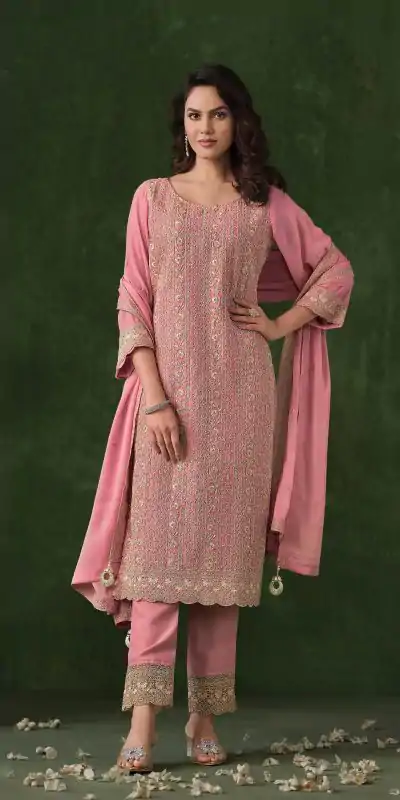 FC 6021 Peach Color Rangoli Coding Sequence Work Salwar Suit Casual, Wedding, Party, Festive, Events Etc.4-6 Working Days@ 2699/-only | Casual Suits, Jump Suits, Creative suits, Designer Suits, Palazzo Suits, Party Wear Suits, Patiala Suits, Salwar suit, Straight Suits