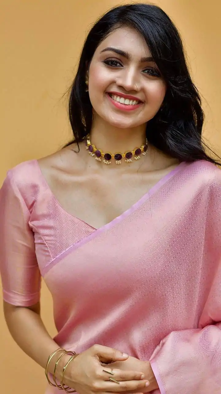 KP 4074 Pink  Color Lichi Silk Jacquard Work On All Over Saree Casual, Wedding, Festive, Events . Expected Delivery  4-6 Working Days @1399/- only                                                                                                                                           | Embroidered Sarees, Bollywood Sarees, Creative Sarees, Designer Sarees, Ethnic Saree, Modern Digital sarees, Party Wear Sarees, Sarees