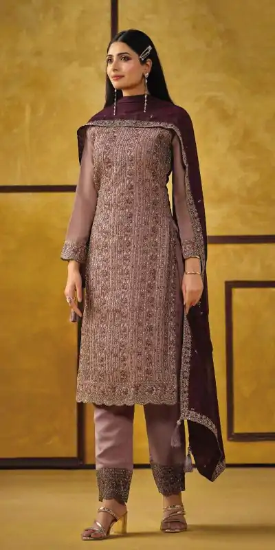 FC 5421 Pink Color Rangoli Coding Sequence Work Salwar Suit Casual, Wedding, Party, Festive, Events Etc.4-6 Working Days@ 2749/-only | Casual Suits, Jump Suits, Creative suits, Designer Suits, Palazzo Suits, Party Wear Suits, Patiala Suits, Salwar suit, Straight Suits