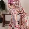 YNF 7019 Wine Color Tushar Silk With Viscose Border Printed Saree Casual, Wedding, Festive, Events . Expected Delivery  4-6 Working Days @1699/- only                                                                                                                                           | Embroidered Sarees, Bollywood Sarees, Creative Sarees, Designer Sarees, Ethnic Saree, Modern Digital sarees, Party Wear Sarees, Sarees