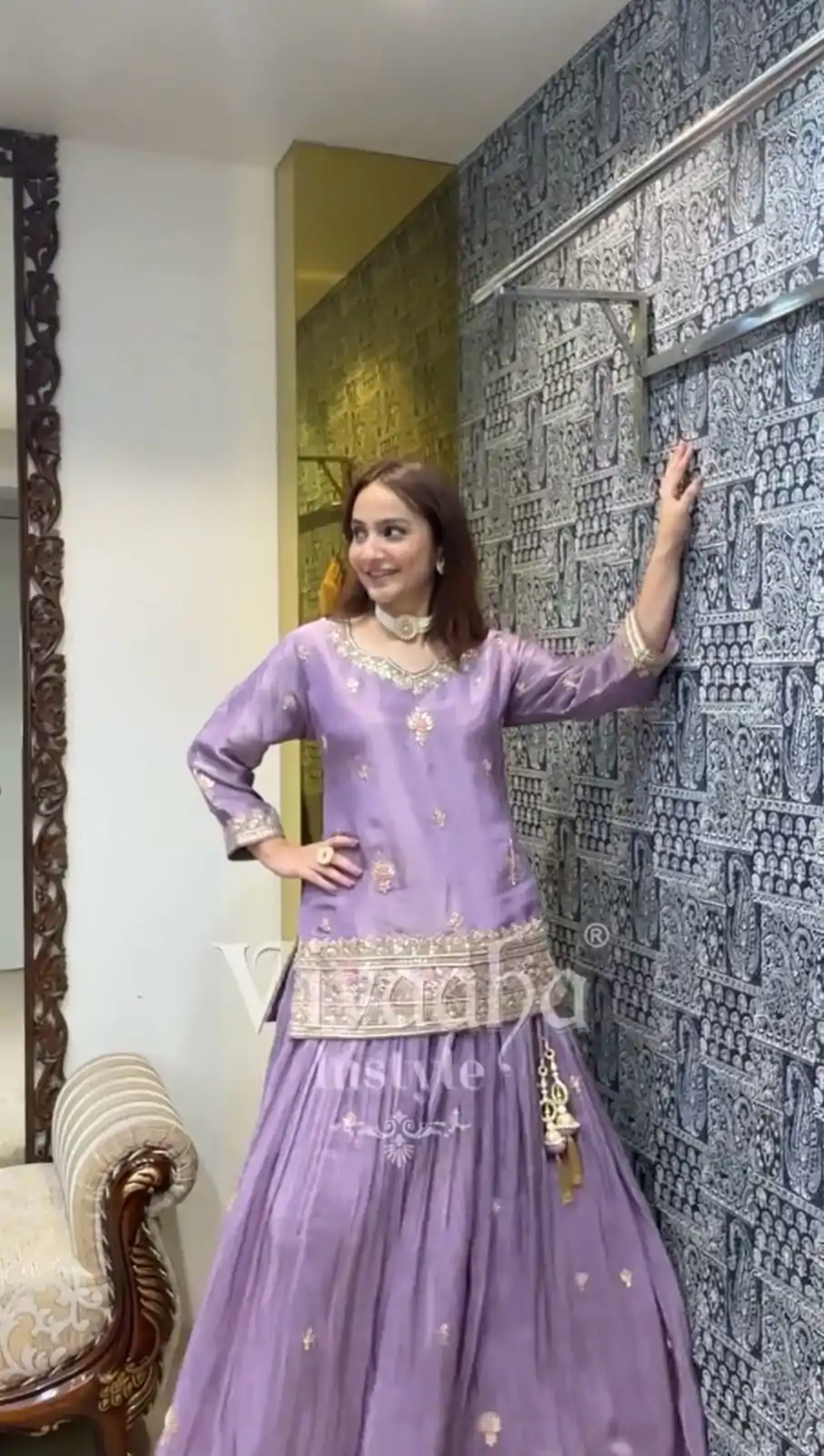 SRK 5254 Purple Color Jimmy Choo Silk Sequence Work Lehenga Choli Casual, Wedding, Festive, Events . Expected Delivery  4-6 Working Days @2049/- only      | Creative Lehenga, Bollywood Lehenga, Designer Lehenga, Embroidered Lehenga, Lehenga, Party Wear Lehenga