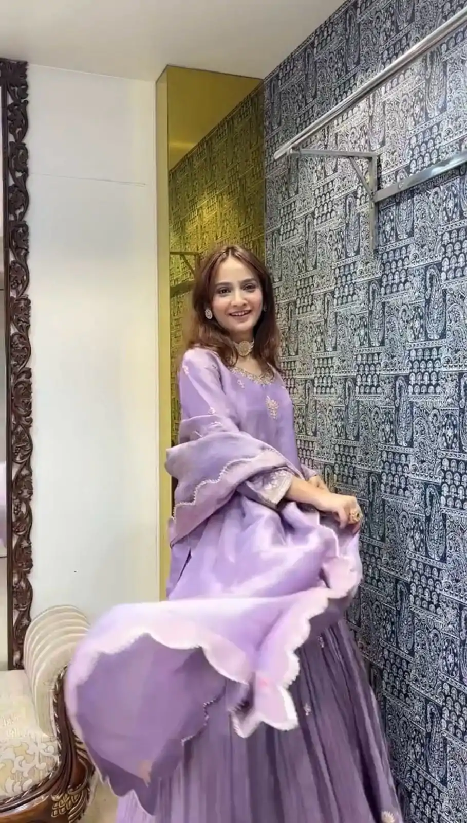 SRK 5254 Purple Color Jimmy Choo Silk Sequence Work Lehenga Choli Casual, Wedding, Festive, Events . Expected Delivery  4-6 Working Days @2049/- only      | Creative Lehenga, Bollywood Lehenga, Designer Lehenga, Embroidered Lehenga, Lehenga, Party Wear Lehenga