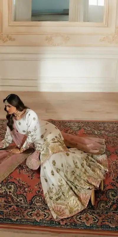 NSR 845 White Color Georgette Sequence Work Salwar Suit Casual, Wedding, Festive, Events . Expected Delivery  4-6 Working Days @2199/- only      | Casual Suits, Jump Suits, Creative suits, Designer Suits, Palazzo Suits, Party Wear Suits, Patiala Suits, Salwar suit, Straight Suits