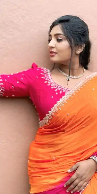  AC Soniya2 Orange Pink Color Chinnon Embroidery Sequence Saree Casual, Wedding, Festive, Events . Expected Delivery  4-6 Working Days @1949/- only      | Embroidered Sarees, Bollywood Sarees, Creative Sarees, Designer Sarees, Ethnic Saree, Modern Digital sarees, Party Wear Sarees, Sarees