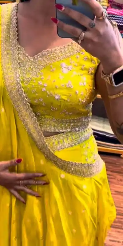 ST 1089 Yellow Color Chinon Embroidery Work Salwar Suit Casual, Wedding, Festive, Events . Expected Delivery  4-6 Working Days @1999/- only      | Casual Suits, Jump Suits, Creative suits, Designer Suits, Palazzo Suits, Party Wear Suits, Patiala Suits, Salwar suit, Straight Suits