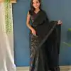 JR 629 Black Color Georgette Sequence Work Saree Casual, Wedding, Festive, Events . Expected Delivery  4-6 Working Days @1749/- only                                                                                                                                           | Embroidered Sarees, Bollywood Sarees, Creative Sarees, Designer Sarees, Ethnic Saree, Modern Digital sarees, Party Wear Sarees, Sarees