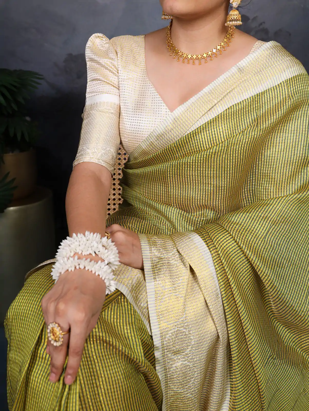 YNF 7403 Green Color Jacquard Chex Zari Weaving Work Saree Casual, Wedding, Festive, Events . Expected Delivery  4-6 Working Days @1499/- only                                                                                                                                             | Embroidered Sarees, Bollywood Sarees, Creative Sarees, Designer Sarees, Ethnic Saree, Modern Digital sarees, Party Wear Sarees, Sarees