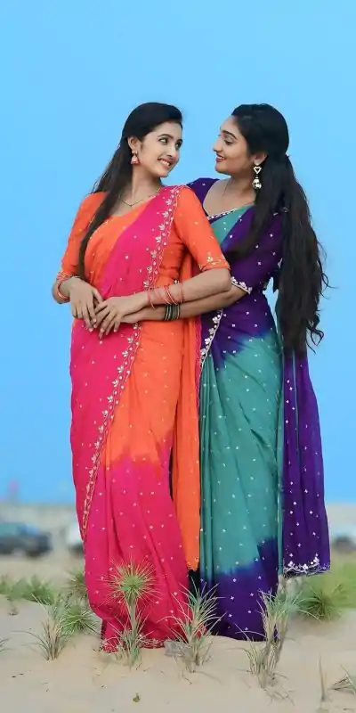  AC Soniya3 Orange Pink Color Chinnon Embroidery Sequence Saree Casual, Wedding, Festive, Events . Expected Delivery  4-6 Working Days @1999/- only      | Embroidered Sarees, Bollywood Sarees, Creative Sarees, Designer Sarees, Ethnic Saree, Modern Digital sarees, Party Wear Sarees, Sarees