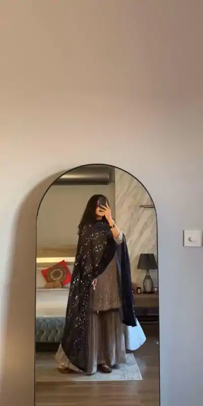 SRK 5246 Grey Color Faux Georgette Embroidery Sequence Beads Work Salwar Suit Casual, Wedding, Party, Festive, Events Etc.4-6 Working Days@ 2099/-only | Casual Suits, Jump Suits, Creative suits, Designer Suits, Palazzo Suits, Party Wear Suits, Patiala Suits, Salwar suit, Straight Suits