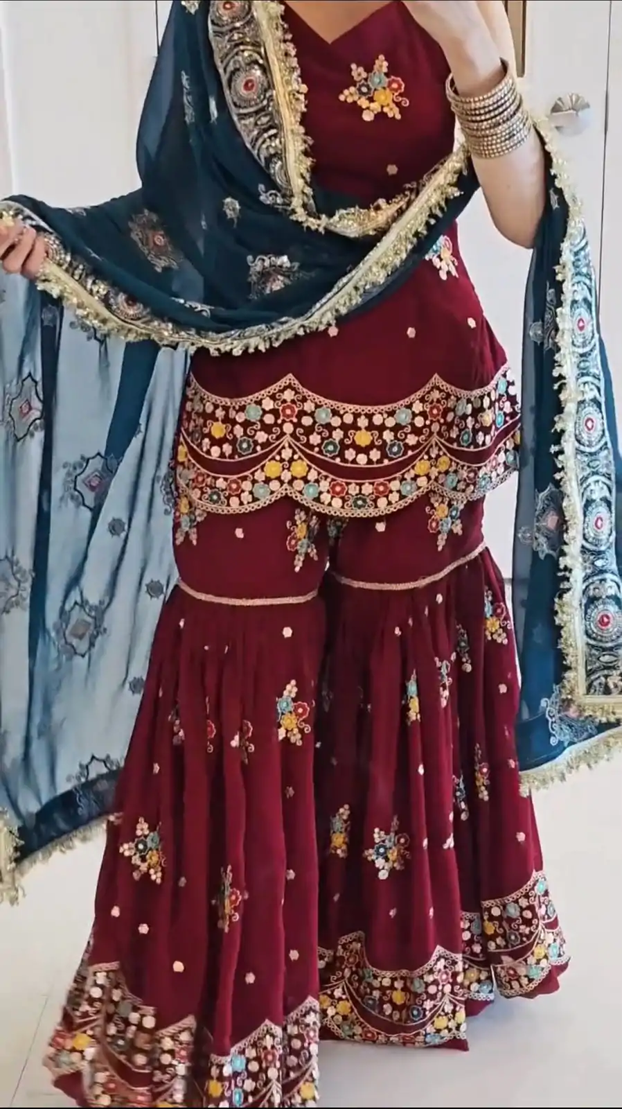 NSR 844 Red Color Georgette Sequence Work Salwar Suit Casual, Wedding, Festive, Events . Expected Delivery  4-6 Working Days @2199/- only      | Casual Suits, Jump Suits, Creative suits, Designer Suits, Palazzo Suits, Party Wear Suits, Patiala Suits, Salwar suit, Straight Suits