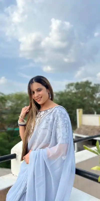 JR 572 Light Purple Color Georgette Embroidery Work Lace Saree Casual, Wedding, Festive, Events . Expected Delivery  4-6 Working Days @1549/- only                                                                                                                                             | Embroidered Sarees, Bollywood Sarees, Creative Sarees, Designer Sarees, Ethnic Saree, Modern Digital sarees, Party Wear Sarees, Sarees