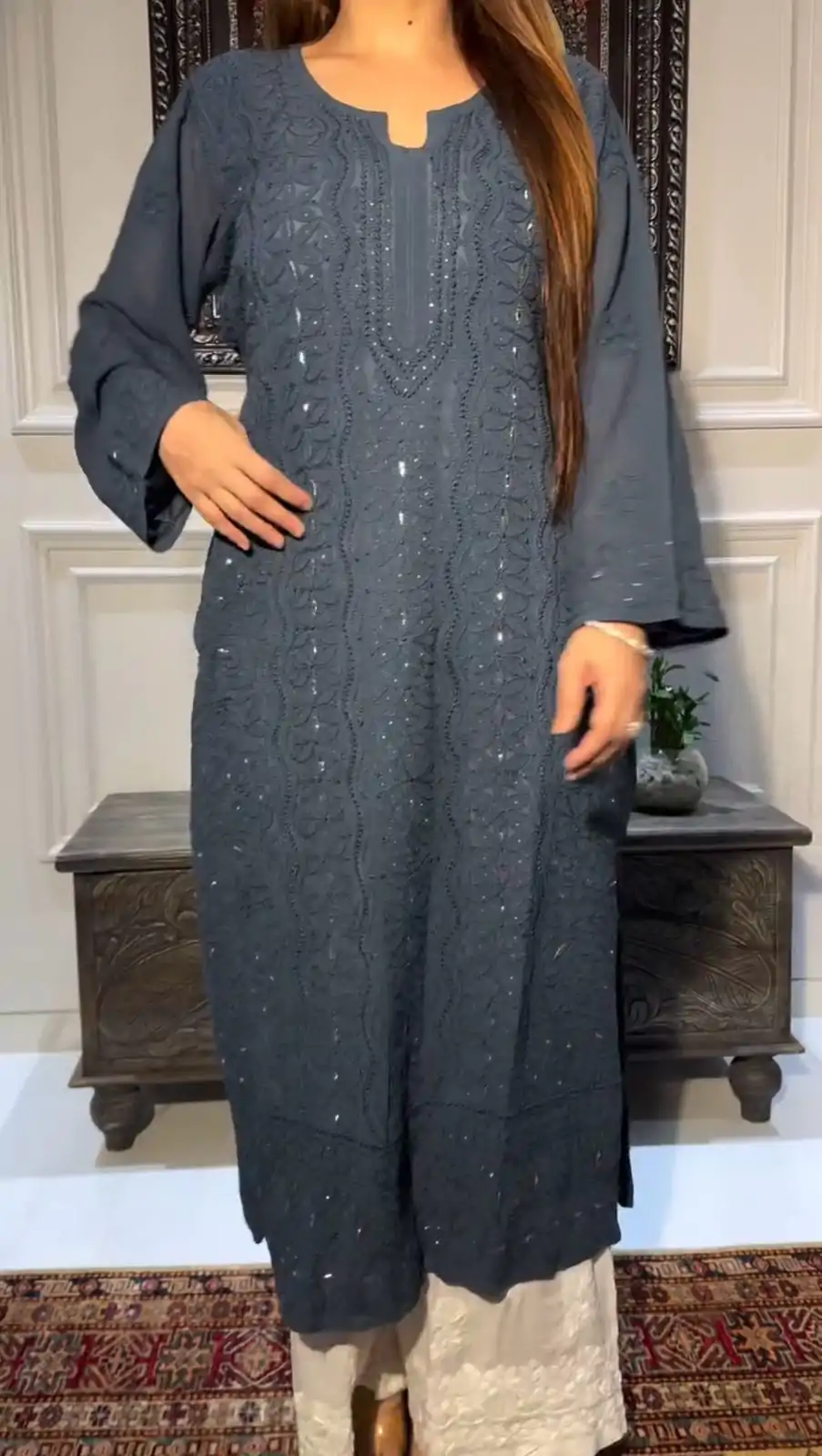 BE 336 Navy Blue Color Rayon Embroidery Foil Thread Work Salwar Suit Casual, Wedding, Festive, Events . Expected Delivery  4-6 Working Days @1849/- only      | Casual Suits, Jump Suits, Creative suits, Designer Suits, Palazzo Suits, Party Wear Suits, Patiala Suits, Salwar suit, Straight Suits