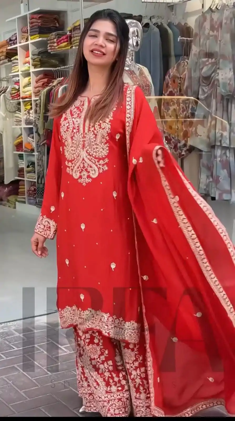 VLM 271 Red Color Chinon Silk With Embroidery Work Salwar Suit Casual, Wedding, Festive, Events . Expected Delivery  4-6 Working Days @2149/- only      | Casual Suits, Jump Suits, Creative suits, Designer Suits, Palazzo Suits, Party Wear Suits, Patiala Suits, Salwar suit, Straight Suits