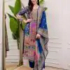 BE 316 Royal Blue Color Chinon Printed Mirror Work Moti Lace Salwar Suit Casual, Wedding, Festive, Events . Expected Delivery  4-6 Working Days @1899/- only      | Casual Suits, Jump Suits, Creative suits, Designer Suits, Palazzo Suits, Party Wear Suits, Patiala Suits, Salwar suit, Straight Suits