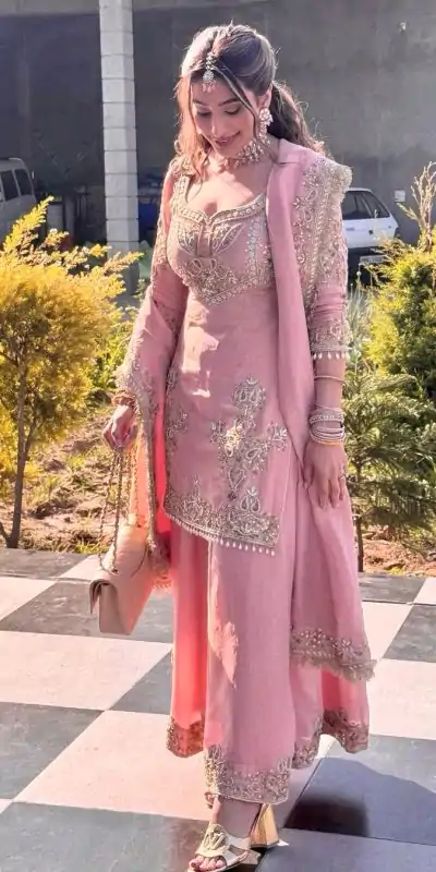ZSR 3114 Pink Color Chinon Embroidery Sequence Work Salwar Suit Casual, Wedding, Festive, Events . Expected Delivery  4-6 Working Days @1999/- only      | Casual Suits, Jump Suits, Creative suits, Designer Suits, Palazzo Suits, Party Wear Suits, Patiala Suits, Salwar suit, Straight Suits