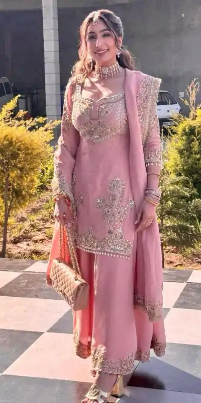 ZSR 3114 Pink Color Chinon Embroidery Sequence Work Salwar Suit Casual, Wedding, Festive, Events . Expected Delivery  4-6 Working Days @1999/- only      | Casual Suits, Jump Suits, Creative suits, Designer Suits, Palazzo Suits, Party Wear Suits, Patiala Suits, Salwar suit, Straight Suits