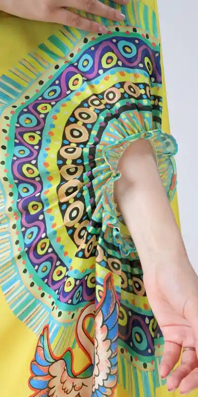 ST 1102 Yellow Color Japan Satin Digital Print Work Saree Casual, Wedding, Festive, Events . Expected Delivery  4-6 Working Days @1849/- only      | Embroidered Sarees, Bollywood Sarees, Creative Sarees, Designer Sarees, Ethnic Saree, Modern Digital sarees, Party Wear Sarees, Sarees