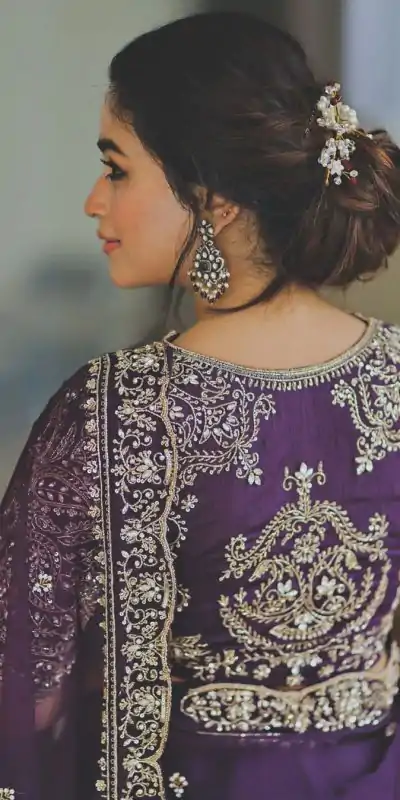 BT 421 Purple Color Soft Organza Silk Thread Sequence Work Saree Casual, Wedding, Festive, Events . Expected Delivery  4-6 Working Days @1949/- only                                                                                                                                             | Embroidered Sarees, Bollywood Sarees, Creative Sarees, Designer Sarees, Ethnic Saree, Modern Digital sarees, Party Wear Sarees, Sarees