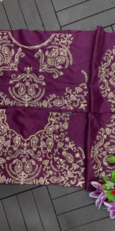 BT 421 Purple Color Soft Organza Silk Thread Sequence Work Saree Casual, Wedding, Festive, Events . Expected Delivery  4-6 Working Days @1949/- only                                                                                                                                             | Embroidered Sarees, Bollywood Sarees, Creative Sarees, Designer Sarees, Ethnic Saree, Modern Digital sarees, Party Wear Sarees, Sarees