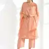INLI Ghibli Peach Color Pure Cotton Print Salwar Suit Casual, Wedding, Party, Festive, Events Etc.4-6 Working Days@ 1499/-only | Casual Suits, Jump Suits, Creative suits, Designer Suits, Palazzo Suits, Party Wear Suits, Patiala Suits, Salwar suit, Straight Suits