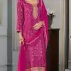 V 70531 Rani Pink Color Viscose Silk Sequence Work Digital Print Salwar Suit Casual, Wedding, Festive, Events . Expected Delivery  4-6 Working Days @2099/-      | Casual Suits, Jump Suits, Creative suits, Designer Suits, Palazzo Suits, Party Wear Suits, Patiala Suits, Salwar suit, Straight Suits
