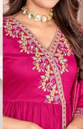 BE 316 Rani Pink Color Vichitra Silk Embroidery Work Salwar Suit Casual, Wedding, Festive, Events . Expected Delivery  4-6 Working Days @2299/- only      | Casual Suits, Jump Suits, Creative suits, Designer Suits, Palazzo Suits, Party Wear Suits, Patiala Suits, Salwar suit, Straight Suits