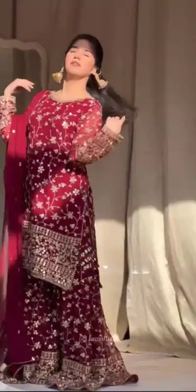 RTC 5858 Red Color Georgette Thread 9mm Sequence Salwar Suit Casual, Wedding, Festive, Events . Expected Delivery  4-6 Working Days @2349/- only      | Casual Suits, Jump Suits, Creative suits, Designer Suits, Palazzo Suits, Party Wear Suits, Patiala Suits, Salwar suit, Straight Suits