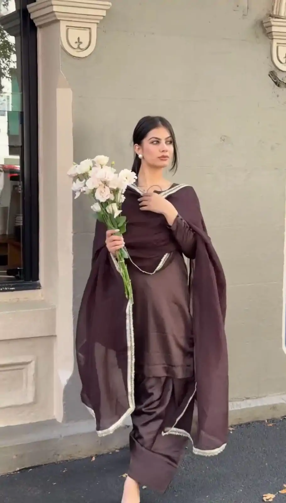 ZSR 3115 Wine Color Japan Satin With Full Sleeve Salwar Suit Casual, Wedding, Festive, Events . Expected Delivery  4-6 Working Days @1799/- only      | Casual Suits, Jump Suits, Creative suits, Designer Suits, Palazzo Suits, Party Wear Suits, Patiala Suits, Salwar suit, Straight Suits