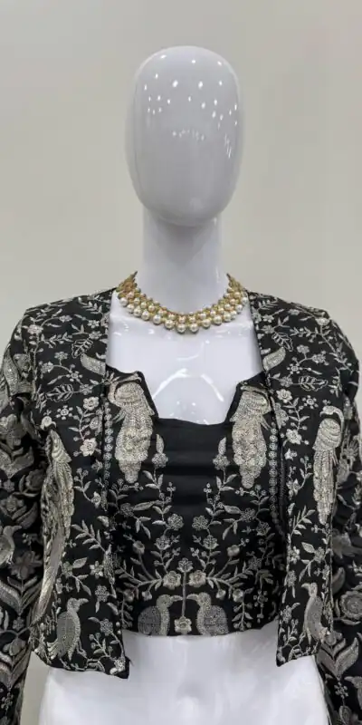 RTC 6488 Black Color Tapeta Silk Thread With Sequence Lehenga Choli Casual, Wedding, Party, Festive, Events Etc.4-6 Working Days @2149/- Only | Bollywood Lehenga, Creative Lehenga, Designer Lehenga, Embroidered Lehenga, Lehenga, Party Wear Lehenga