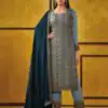 FC 5421 Blue Color Rangoli Coding Sequence Work Salwar Suit Casual, Wedding, Party, Festive, Events Etc.4-6 Working Days@ 2749/-only | Casual Suits, Jump Suits, Creative suits, Designer Suits, Palazzo Suits, Party Wear Suits, Patiala Suits, Salwar suit, Straight Suits