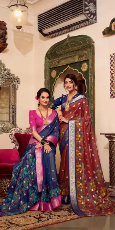 YNF 7031 Maroon Color Poly Cotton Kalamkari Print Saree Casual, Wedding, Festive, Events . Expected Delivery  4-6 Working Days @1699/- only                                                                                                                                           | Creative Sarees, Embroidered Sarees, Bollywood Sarees, Designer Sarees, Ethnic Saree, Modern Digital sarees, Party Wear Sarees, Sarees