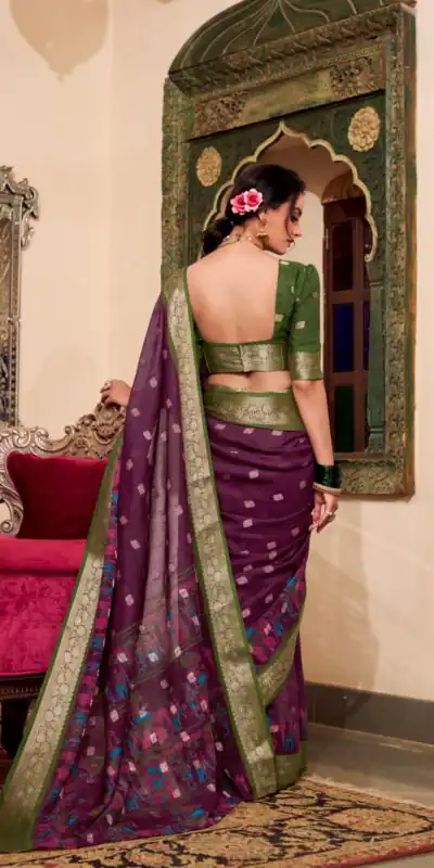 YNF 7031 Wine Color Poly Cotton Kalamkari Print Saree Casual, Wedding, Festive, Events . Expected Delivery  4-6 Working Days @1699/- only                                                                                                                                           | Creative Sarees, Embroidered Sarees, Bollywood Sarees, Designer Sarees, Ethnic Saree, Modern Digital sarees, Party Wear Sarees, Sarees