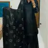 BE 341 Black Color Fendi Silk Salwar Suit Casual, Wedding, Festive, Events . Expected Delivery  4-6 Working Days @1849/- only      | Casual Suits, Jump Suits, Creative suits, Designer Suits, Palazzo Suits, Party Wear Suits, Patiala Suits, Salwar suit, Straight Suits