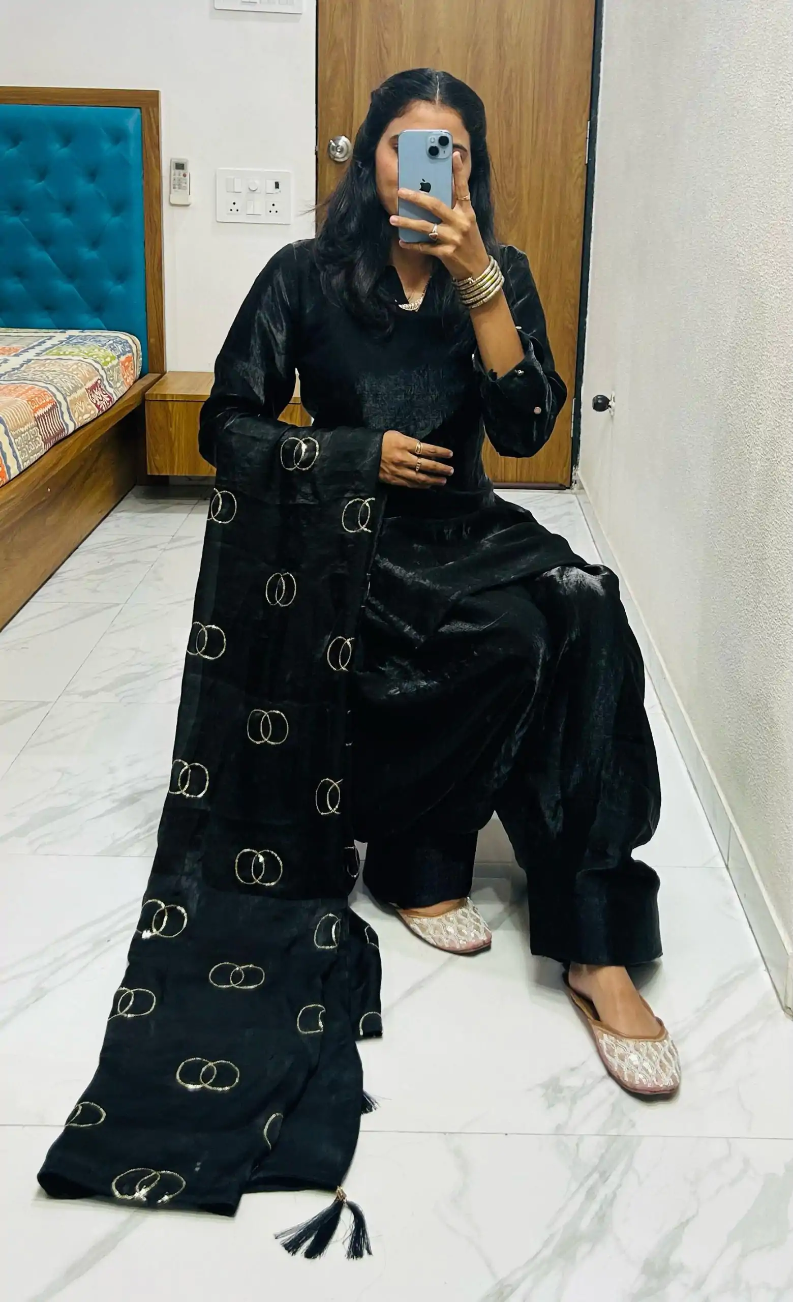 BE 341 Black Color Fendi Silk Salwar Suit Casual, Wedding, Festive, Events . Expected Delivery  4-6 Working Days @1849/- only      | Casual Suits, Jump Suits, Creative suits, Designer Suits, Palazzo Suits, Party Wear Suits, Patiala Suits, Salwar suit, Straight Suits