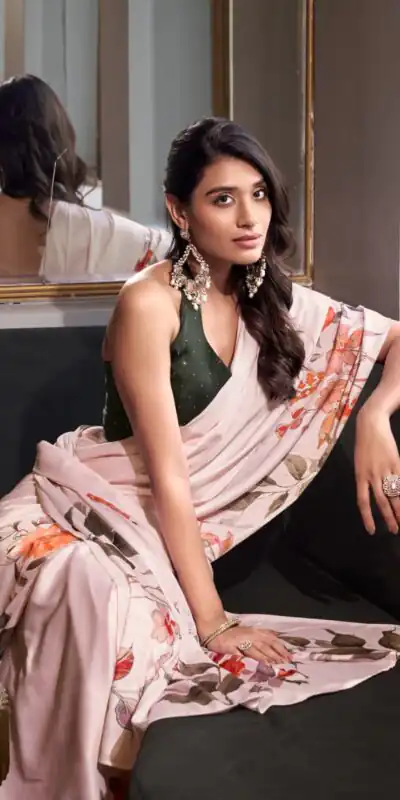 YNF 7026 White Color Satin Silk Printed Saree Casual, Wedding, Festive, Events . Expected Delivery  4-6 Working Days @1599/- only                                                                                                                                           | Creative Sarees, Embroidered Sarees, Bollywood Sarees, Designer Sarees, Ethnic Saree, Modern Digital sarees, Party Wear Sarees, Sarees