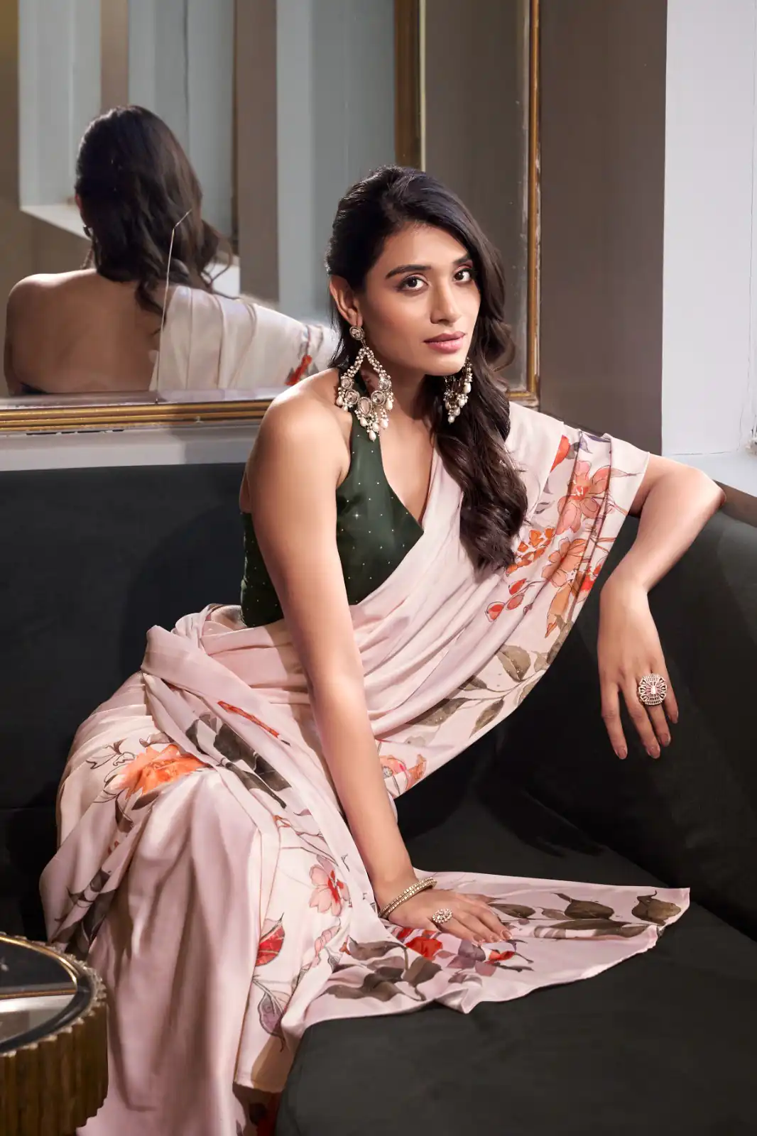 YNF 7026 White Color Satin Silk Printed Saree Casual, Wedding, Festive, Events . Expected Delivery  4-6 Working Days @1599/- only                                                                                                                                           | Creative Sarees, Embroidered Sarees, Bollywood Sarees, Designer Sarees, Ethnic Saree, Modern Digital sarees, Party Wear Sarees, Sarees