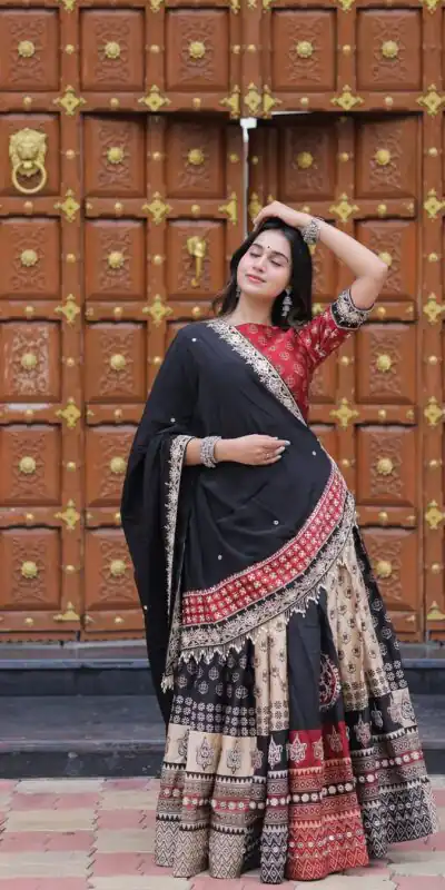 LG 645 Black Color Printed Polly Reyon Lehenga Choli Wedding, Party, Festive, Events Etc. Delivery 4-6 Working Days Rs 1999 | Creative Lehenga, Bollywood Lehenga, Designer Lehenga, Embroidered Lehenga, Lehenga, Party Wear Lehenga