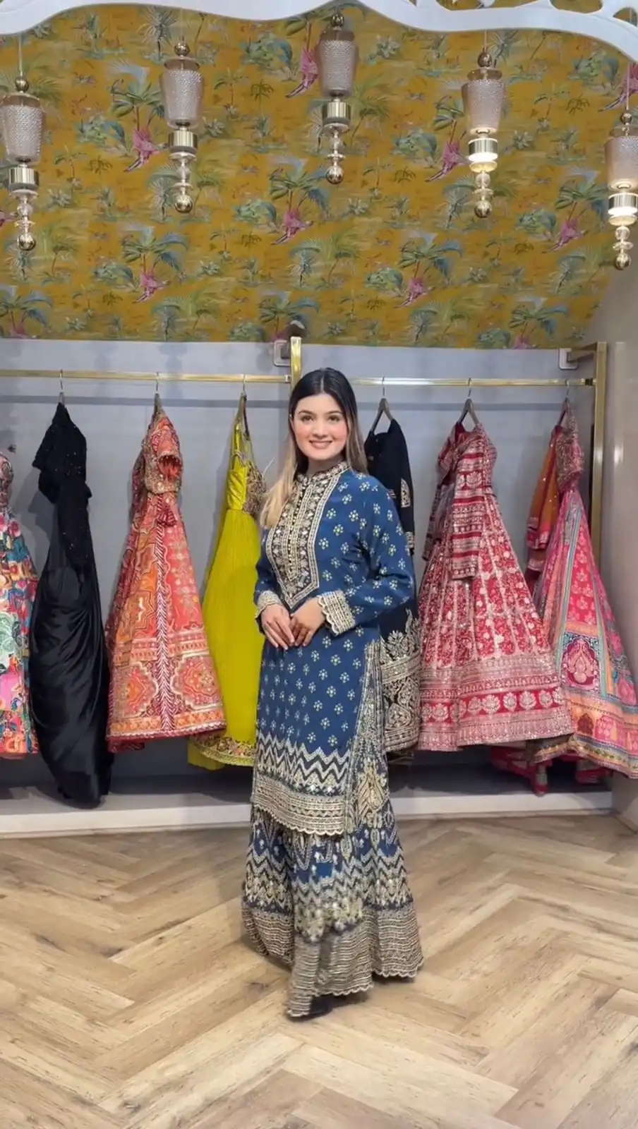 LG 1995 Blue Color Chinon Digital Print diamond Mirror WorkSalwar Suit Casual, Wedding, Festive, Events . Expected Delivery  4-6 Working Days @1999/- only      | Casual Suits, Jump Suits, Creative suits, Designer Suits, Palazzo Suits, Party Wear Suits, Patiala Suits, Salwar suit, Straight Suits