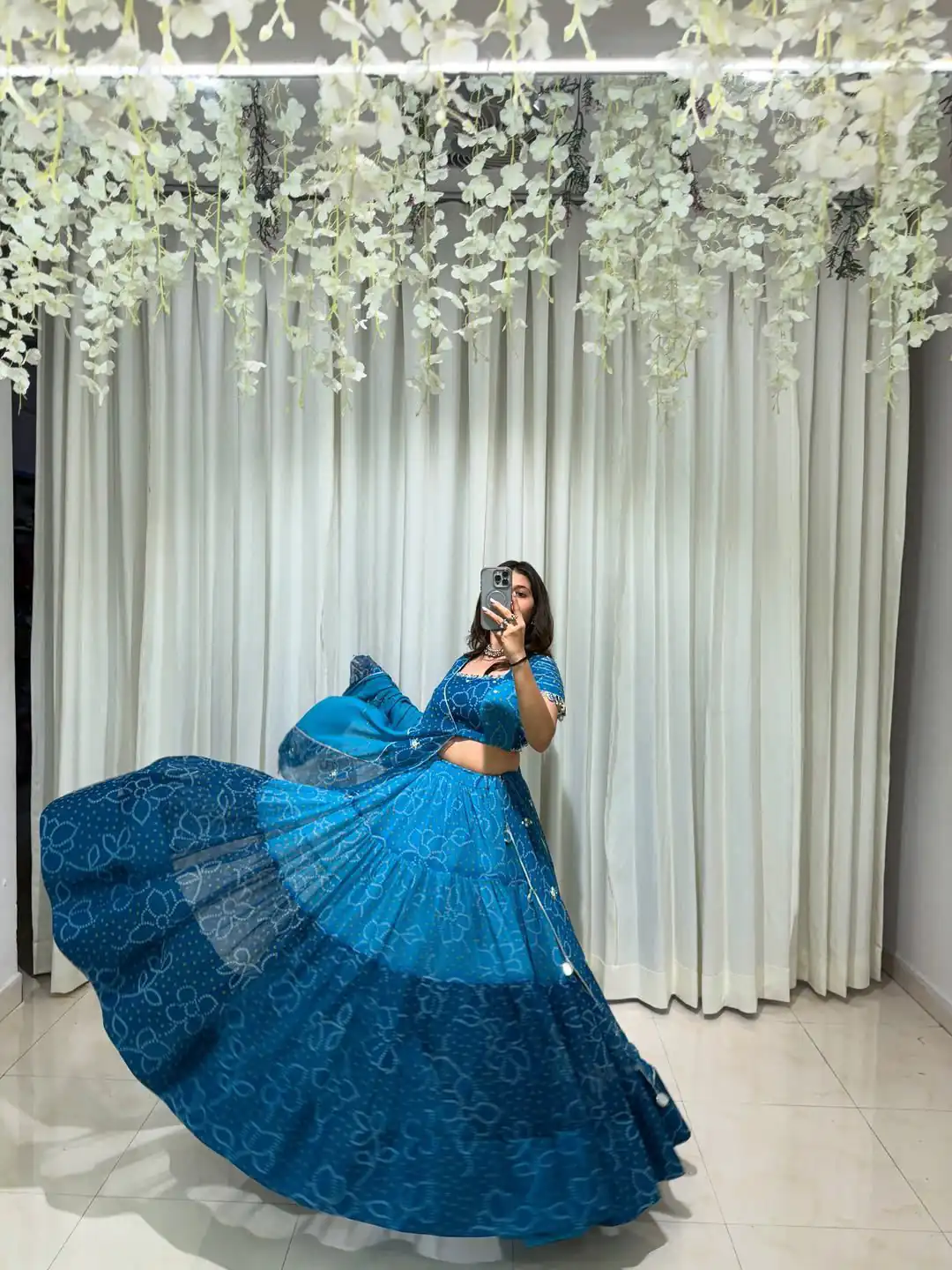 LG 647 Blue Color Printed Georgette Real Mirror Work Lehenga Choli Wedding, Party, Festive, Events Etc. Delivery 4-6 Working Days Rs 2099 | Creative Lehenga, Bollywood Lehenga, Designer Lehenga, Embroidered Lehenga, Lehenga, Party Wear Lehenga