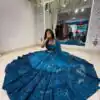 LG 647 Blue Color Printed Georgette Real Mirror Work Lehenga Choli Wedding, Party, Festive, Events Etc. Delivery 4-6 Working Days Rs 2099 | Creative Lehenga, Bollywood Lehenga, Designer Lehenga, Embroidered Lehenga, Lehenga, Party Wear Lehenga
