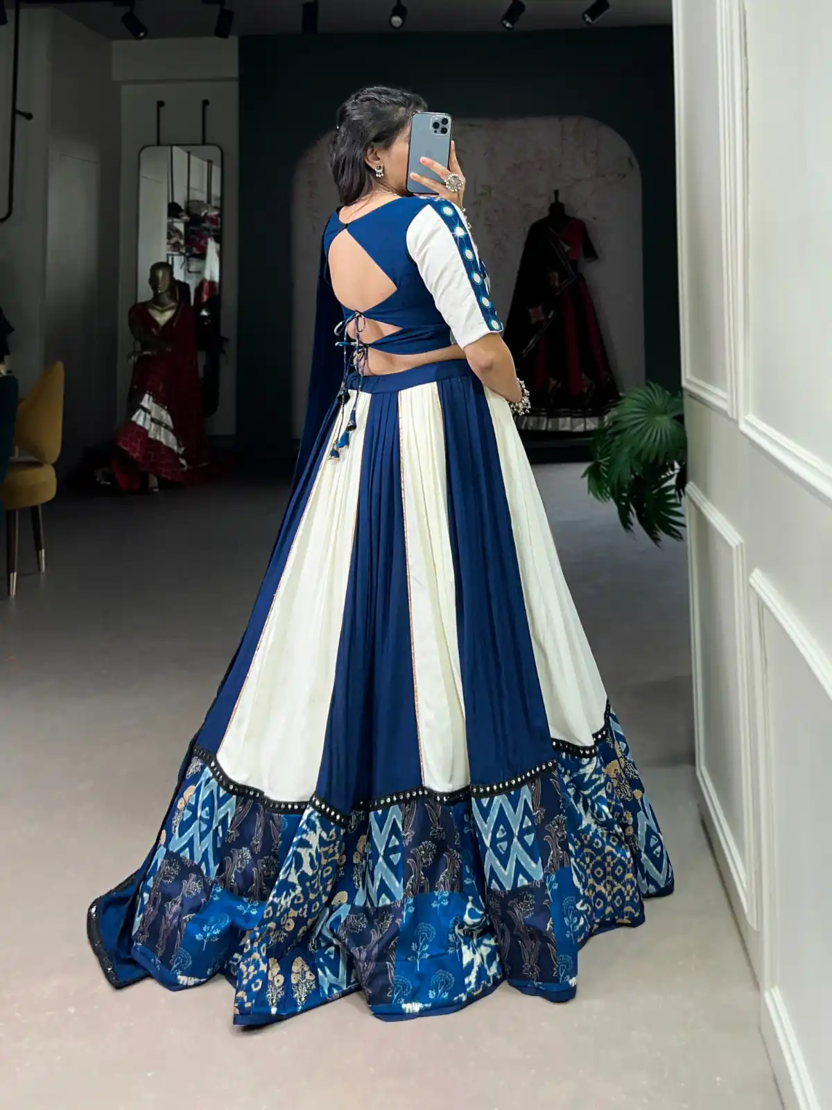 LNB 1714 Blue Color Pure Rayon Plain Printed With Paper Mirror Work Lehenga Choli Wedding, Party, Festive, Events Etc. Delivery 4-6 Working Days Rs 3599 | Creative Lehenga, Bollywood Lehenga, Designer Lehenga, Embroidered Lehenga, Lehenga, Party Wear Lehenga