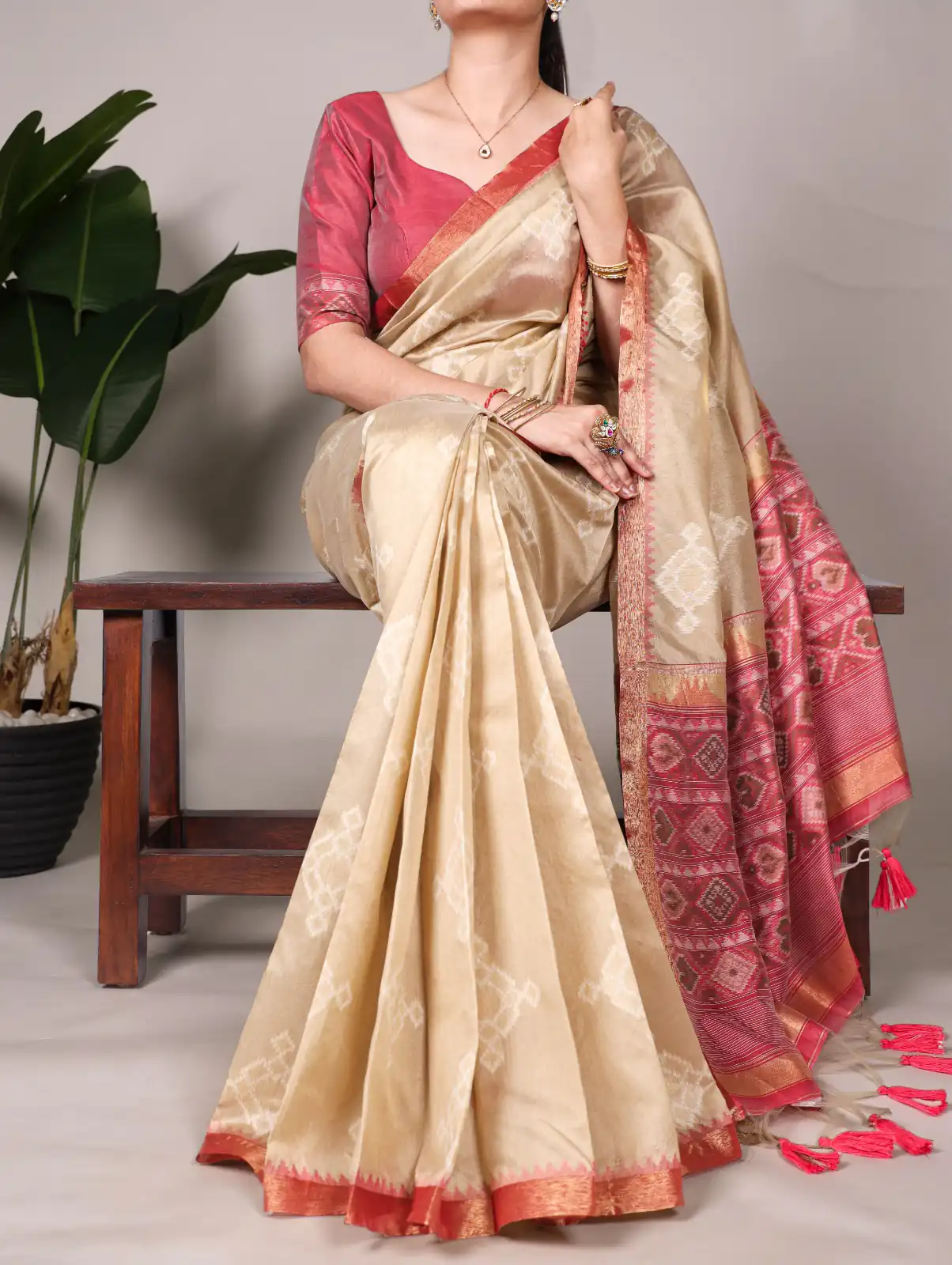 YNF 7503 Cream Color Jacquard Silk Printed With Zari Weaving Work Casual, Wedding, Festive, Events . Expected Delivery  4-6 Working Days @2199/- only                                | Embroidered Sarees, Bollywood Sarees, Creative Sarees, Designer Sarees, Ethnic Saree, Modern Digital sarees, Party Wear Sarees, Sarees