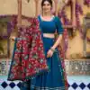 LNB 1697 Firozi Color Pure Cotton Plain With Gota Patti Touch Up Lehenga Choli Wedding, Party, Festive, Events Etc. Delivery 4-6 Working Days Rs 3499 | Bollywood Lehenga, Creative Lehenga, Designer Lehenga, Embroidered Lehenga, Lehenga, Party Wear Lehenga