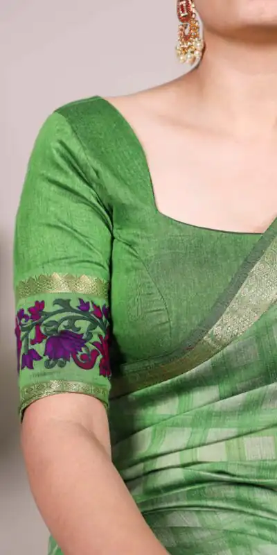 YNF 7035 Green Color Polyester Chanderi Printed Zari Weaving Work Saree Casual, Wedding, Festive, Events . Expected Delivery  4-6 Working Days @1549/- only                                                                                | Embroidered Sarees, Bollywood Sarees, Creative Sarees, Designer Sarees, Ethnic Saree, Modern Digital sarees, Party Wear Sarees, Sarees