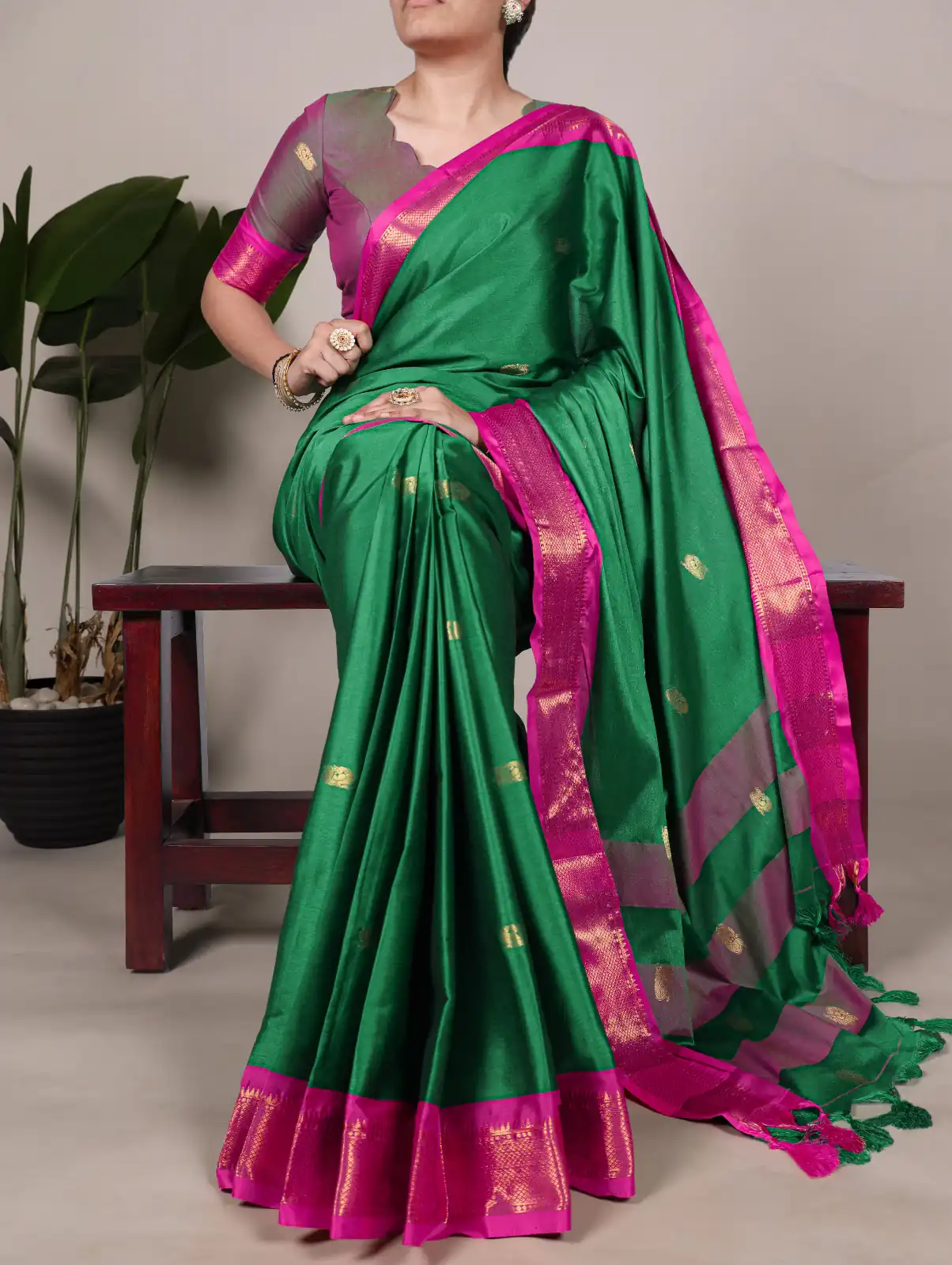 YNF 7406 Green Color Cotton Silk Weaving Work Paithani Concept Saree Casual, Wedding, Festive, Events . Expected Delivery  4-6 Working Days @1449/- only                                                                                | Embroidered Sarees, Bollywood Sarees, Creative Sarees, Designer Sarees, Ethnic Saree, Modern Digital sarees, Party Wear Sarees, Sarees