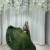 LG 647 Green Color Printed Georgette Real Mirror Work Lehenga Choli Wedding, Party, Festive, Events Etc. Delivery 4-6 Working Days Rs 2099 | Creative Lehenga, Bollywood Lehenga, Designer Lehenga, Embroidered Lehenga, Lehenga, Party Wear Lehenga