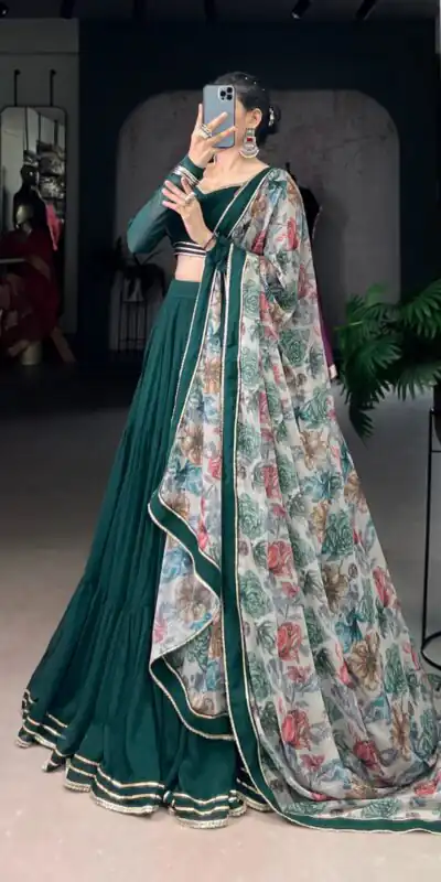LNB 1710 Green Color Marble Lace Touch Up Canvas Lehenga Choli Wedding, Party, Festive, Events Etc. Delivery 4-6 Working Days Rs 3099 | Creative Lehenga, Bollywood Lehenga, Designer Lehenga, Embroidered Lehenga, Lehenga, Party Wear Lehenga