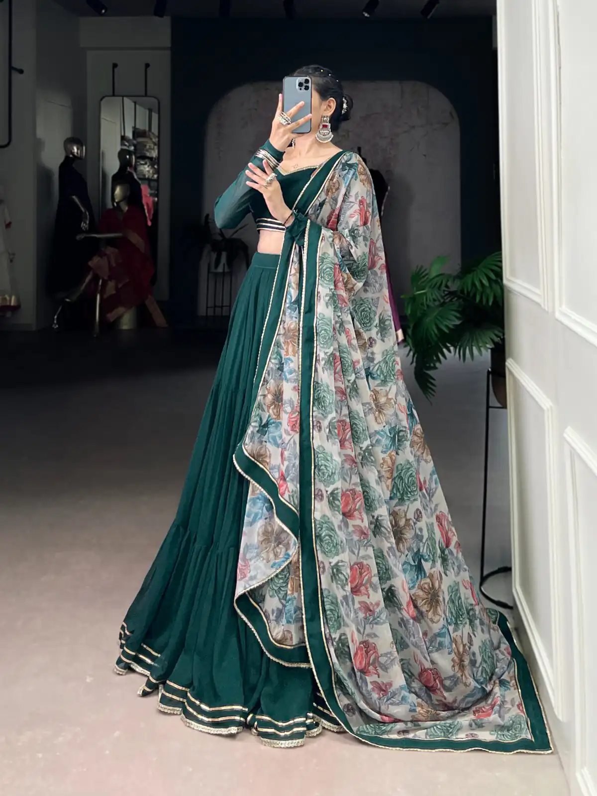 LNB 1710 Green Color Marble Lace Touch Up Canvas Lehenga Choli Wedding, Party, Festive, Events Etc. Delivery 4-6 Working Days Rs 3099 | Creative Lehenga, Bollywood Lehenga, Designer Lehenga, Embroidered Lehenga, Lehenga, Party Wear Lehenga