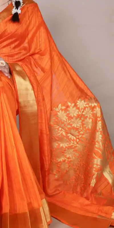 YNF 7903 Light Orange Color Raw Silk Zari Weaving Work Saree Casual, Wedding, Festive, Events . Expected Delivery  4-6 Working Days @1699/- only                                                                                | Embroidered Sarees, Bollywood Sarees, Creative Sarees, Designer Sarees, Ethnic Saree, Modern Digital sarees, Party Wear Sarees, Sarees
